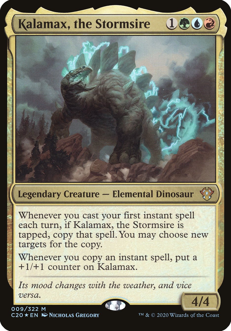 Kalamax, the Stormsire (Oversized) [Commander 2020 Oversized] | Tables and Towers