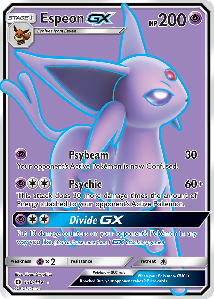 Espeon GX (140/149) [Sun & Moon: Base Set] | Tables and Towers