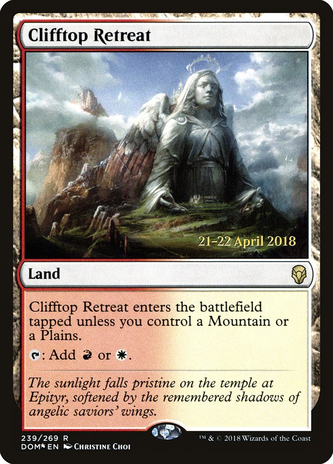 Clifftop Retreat [Dominaria Prerelease Promos] | Tables and Towers