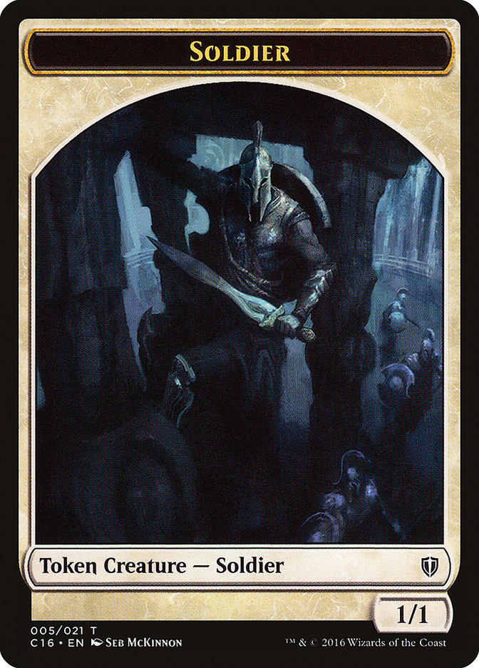 Soldier // Squid Double-Sided Token [Commander 2016 Tokens] | Tables and Towers