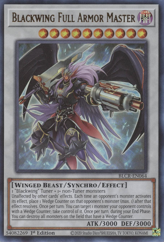 Blackwing Full Armor Master [BLCR-EN064] Ultra Rare | Tables and Towers