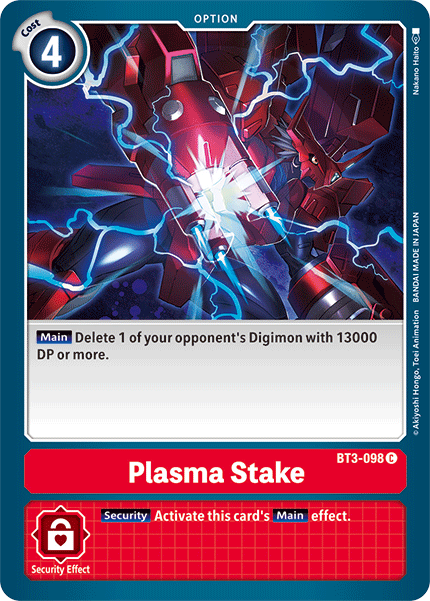 Plasma Stake [BT3-098] [Release Special Booster Ver.1.5] | Tables and Towers