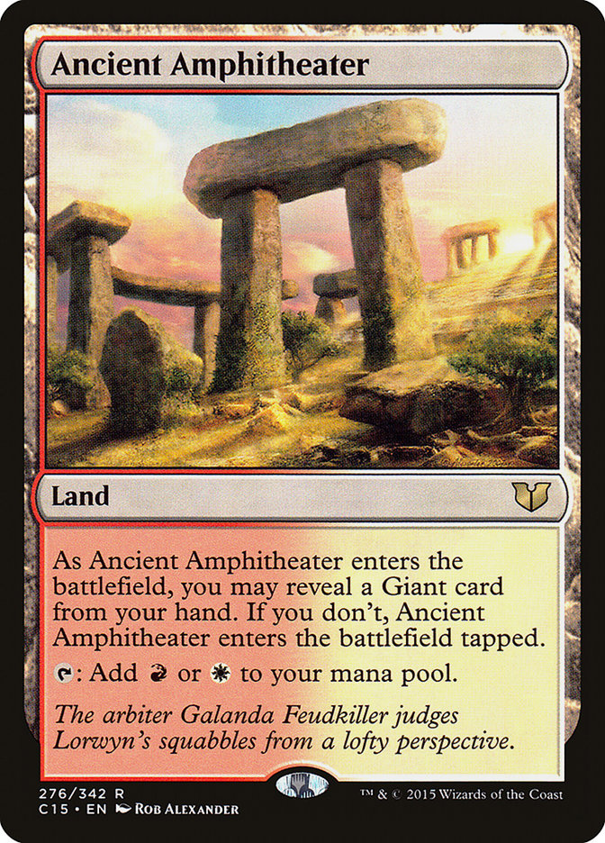 Ancient Amphitheater [Commander 2015] | Tables and Towers