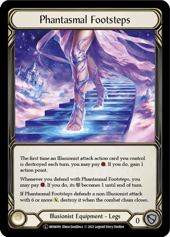 Phantasmal Footsteps [U-MON089-RF] (Monarch Unlimited)  Unlimited Rainbow Foil | Tables and Towers