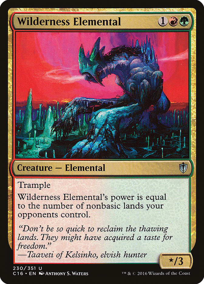 Wilderness Elemental [Commander 2016] | Tables and Towers