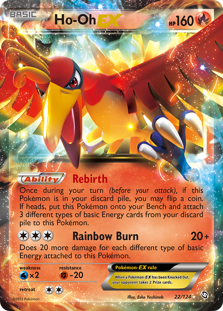 Ho-Oh EX (22/124) [Black & White: Dragons Exalted] | Tables and Towers