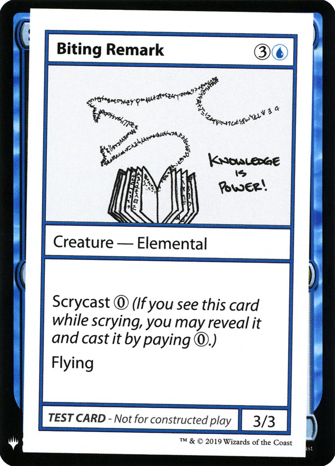 Biting Remark [Mystery Booster Playtest Cards] | Tables and Towers