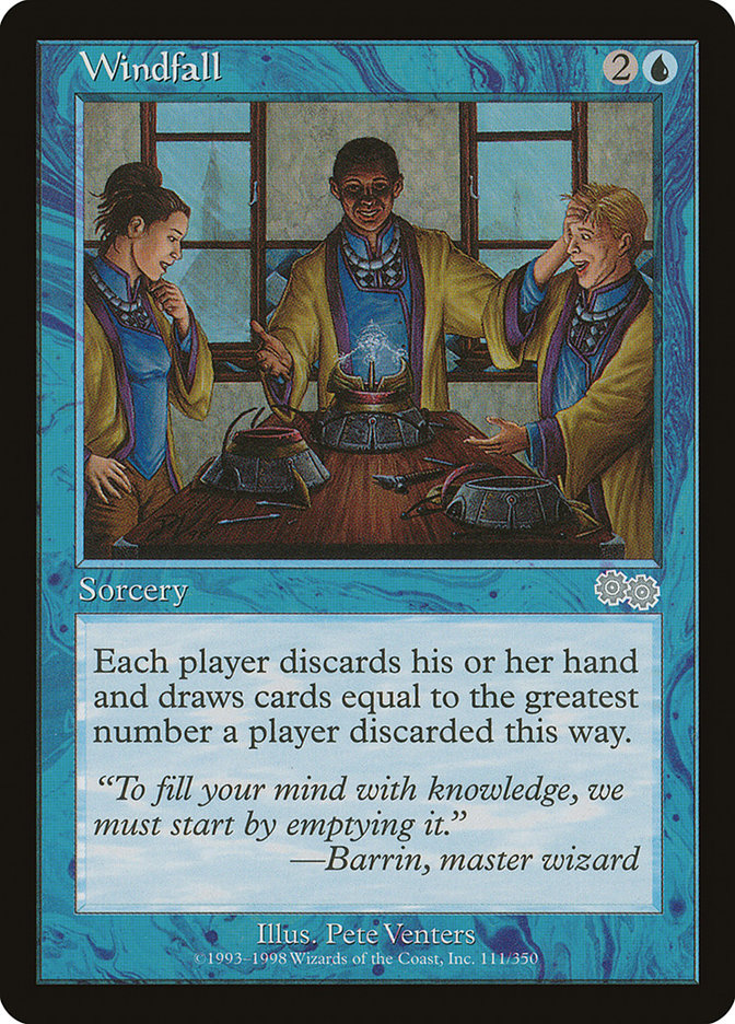 Windfall [Urza's Saga] | Tables and Towers