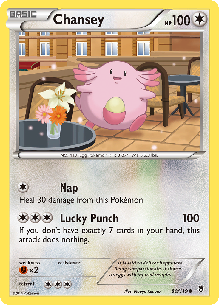 Chansey (80/119) [XY: Phantom Forces] | Tables and Towers