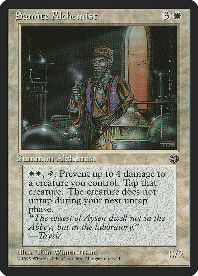 Samite Alchemist (Taysir Flavor Text) [Homelands] | Tables and Towers