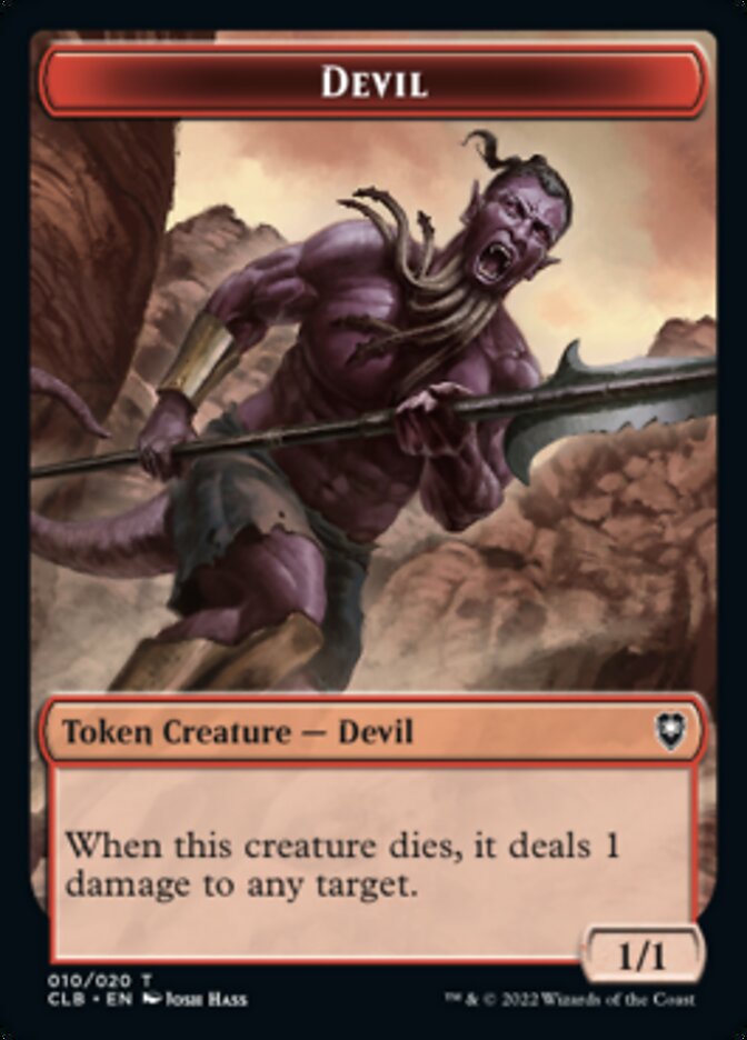 Devil Token [Commander Legends: Battle for Baldur's Gate Tokens] | Tables and Towers