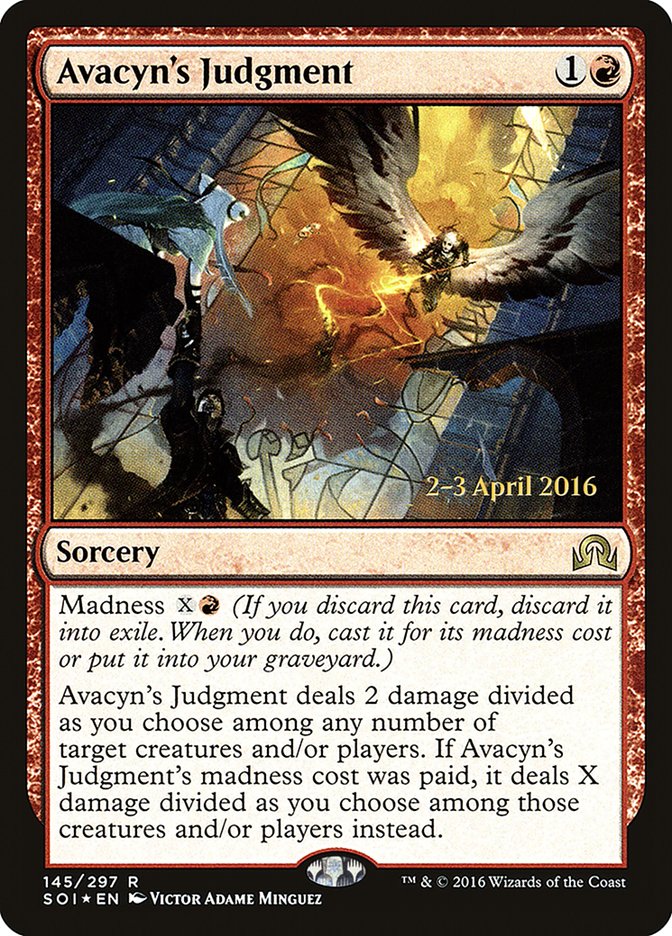 Avacyn's Judgment [Shadows over Innistrad Prerelease Promos] | Tables and Towers