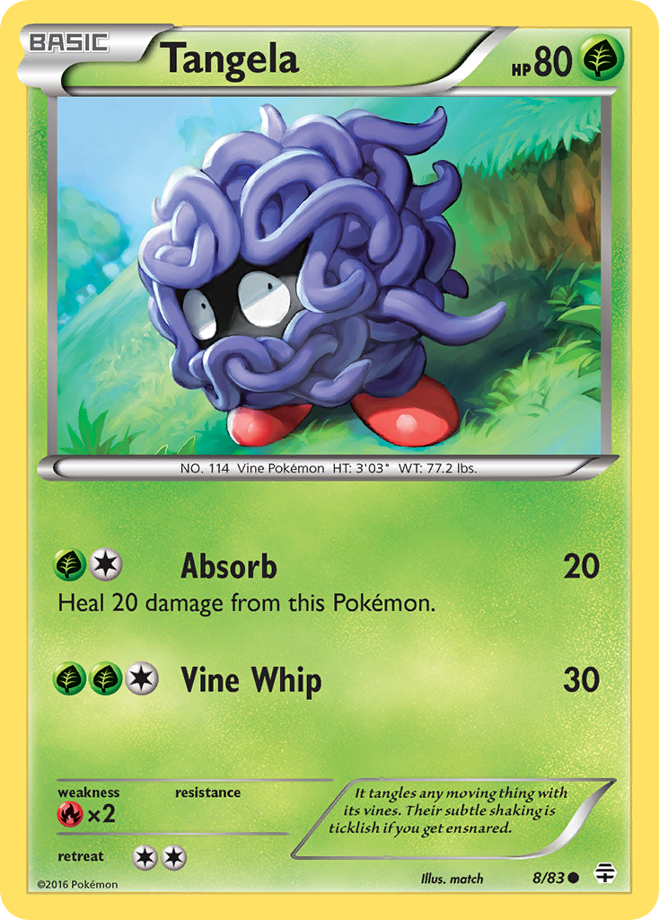 Tangela (8/83) [XY: Generations] | Tables and Towers