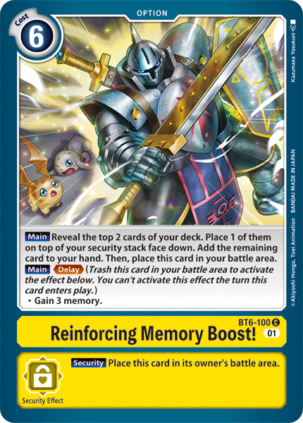 Reinforcing Memory Boost! [BT6-100] [Double Diamond] | Tables and Towers