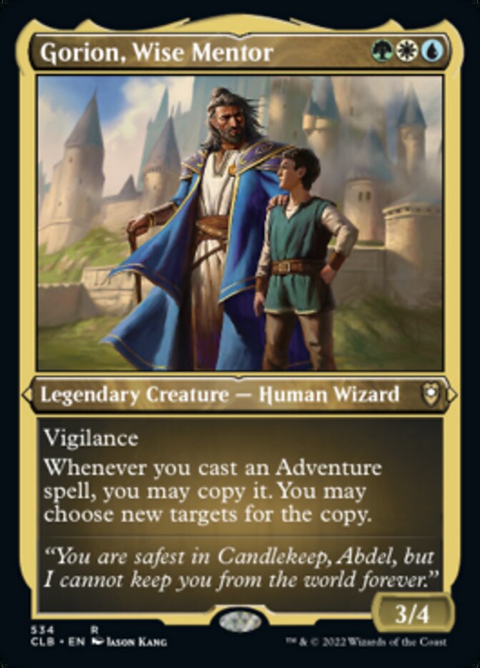 Gorion, Wise Mentor (Foil Etched) [Commander Legends: Battle for Baldur's Gate] | Tables and Towers