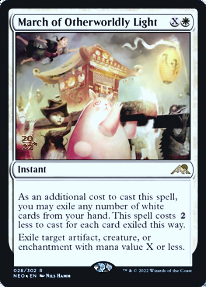 March of Otherworldly Light [Kamigawa: Neon Dynasty Prerelease Promos] | Tables and Towers