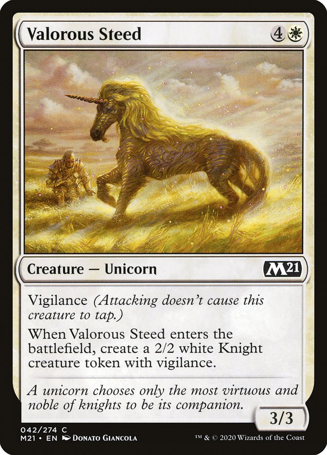 Valorous Steed [Core Set 2021] | Tables and Towers