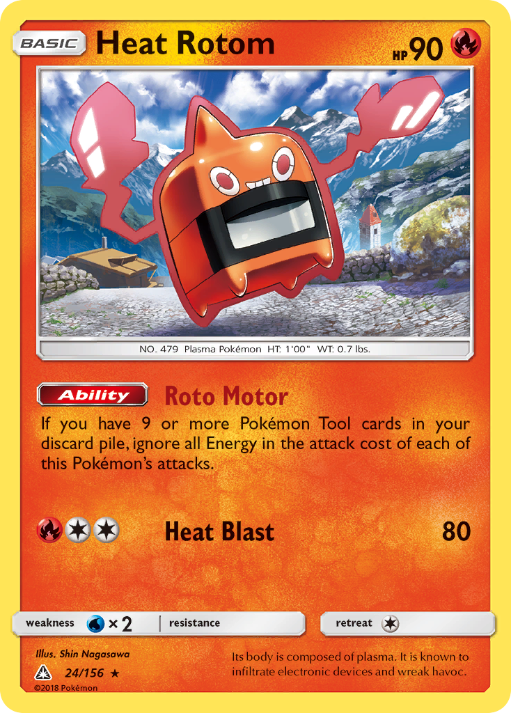 Heat Rotom (24/156) [Sun & Moon: Ultra Prism] | Tables and Towers