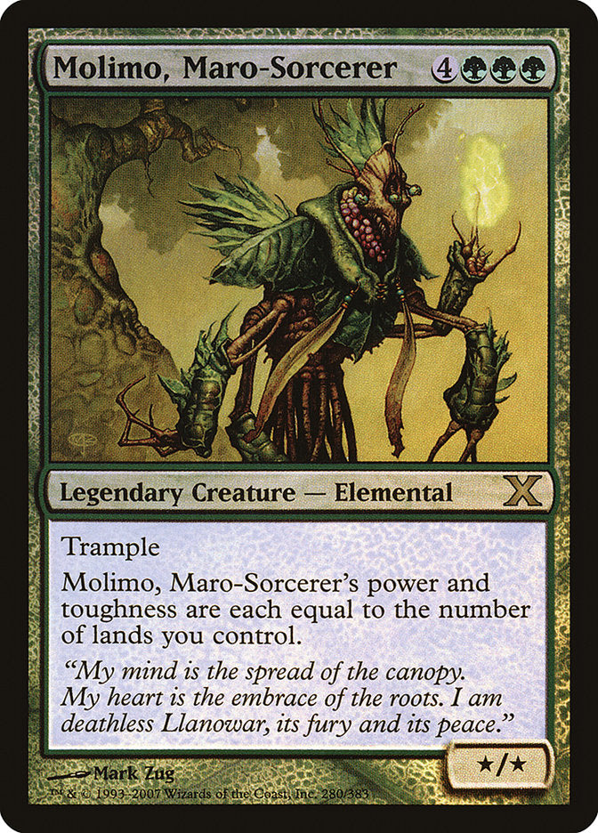 Molimo, Maro-Sorcerer (Premium Foil) [Tenth Edition] | Tables and Towers