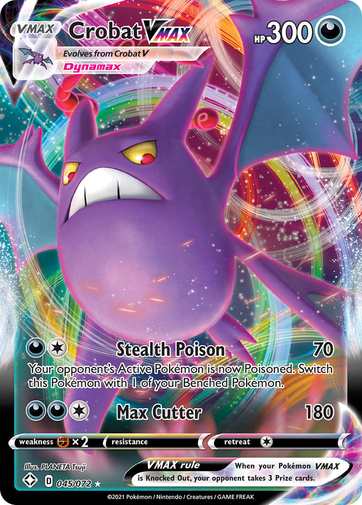 Crobat VMAX (045/072) [Sword & Shield: Shining Fates] | Tables and Towers