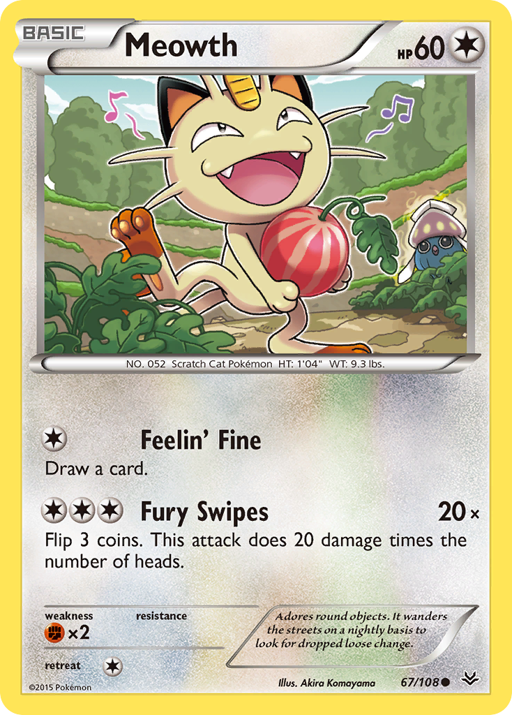 Meowth (67/108) [XY: Roaring Skies] | Tables and Towers