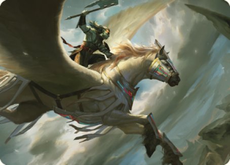 Cleaving Skyrider Art Card [Dominaria United Art Series] | Tables and Towers