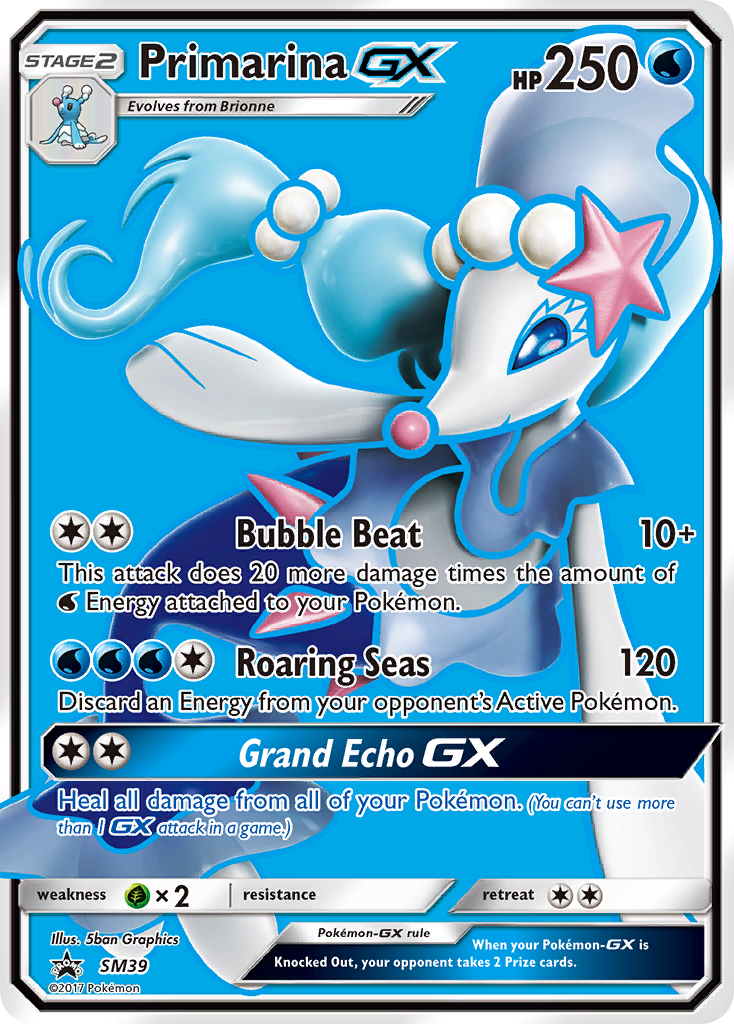 Primarina GX (SM39) [Sun & Moon: Black Star Promos] | Tables and Towers