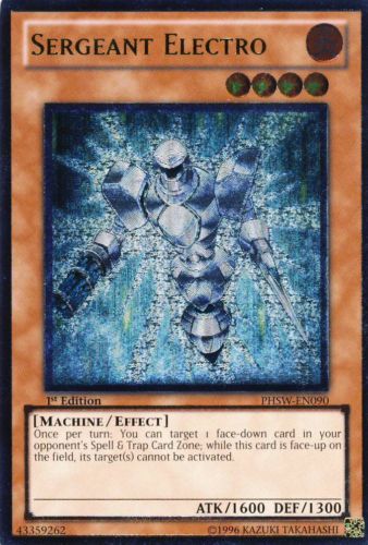 Sergeant Electro [PHSW-EN090] Ultimate Rare | Tables and Towers