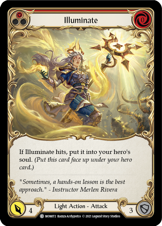 Illuminate (Red) [MON072-RF] (Monarch)  1st Edition Rainbow Foil | Tables and Towers