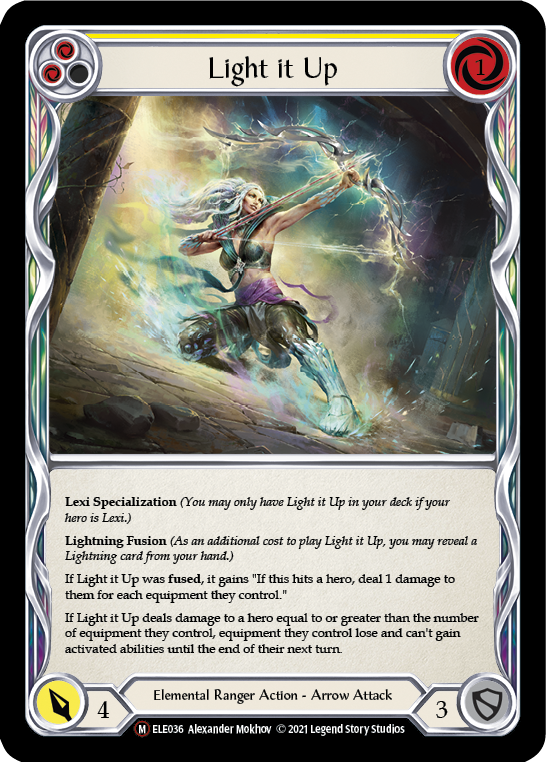 Light it Up [U-ELE036] (Tales of Aria Unlimited)  Unlimited Rainbow Foil | Tables and Towers