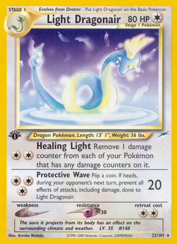 Light Dragonair (22/105) [Neo Destiny 1st Edition] | Tables and Towers