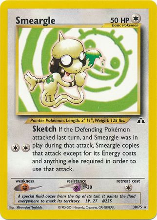 Smeargle (30/75) [Neo Discovery Unlimited] | Tables and Towers