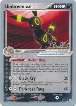 Umbreon ex (112/115) (Eeveelutions - Jimmy Ballard) [World Championships 2006] | Tables and Towers