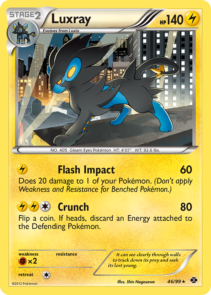 Luxray (46/99) [Black & White: Next Destinies] | Tables and Towers