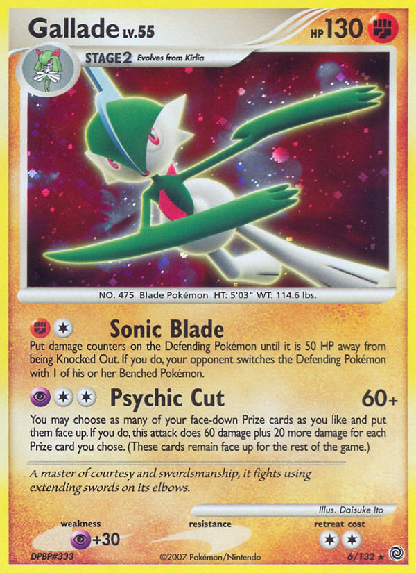 Gallade (6/132) [Diamond & Pearl: Secret Wonders] | Tables and Towers