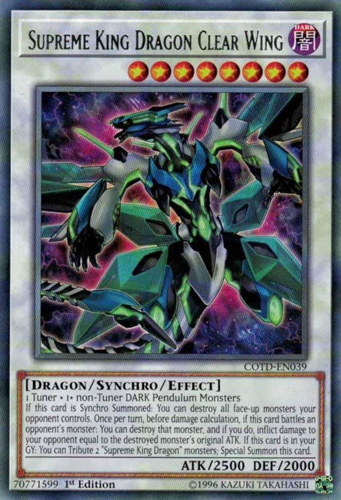 Supreme King Dragon Clear Wing [COTD-EN039] Rare | Tables and Towers