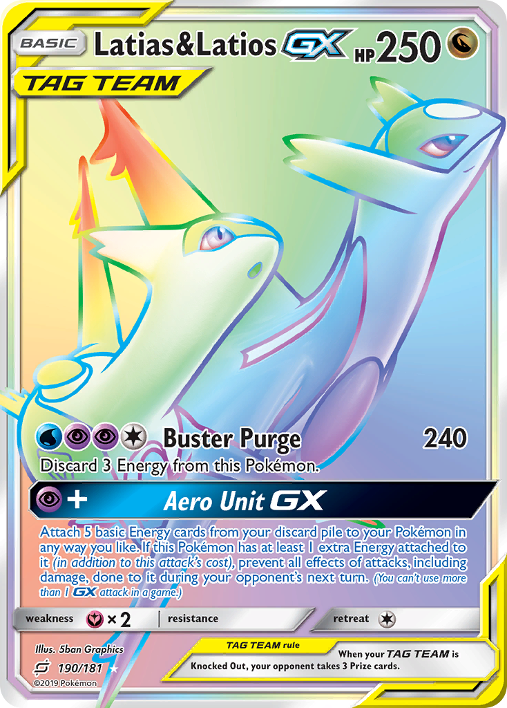 Latias & Latios GX (190/181) [Sun & Moon: Team Up] | Tables and Towers