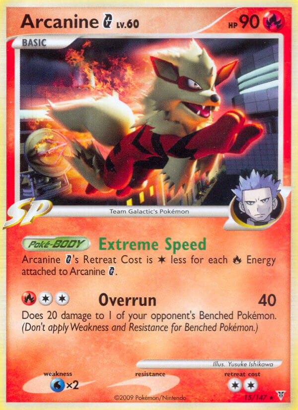 Arcanine G (15/147) (Theme Deck Exclusive) [Platinum: Supreme Victors] | Tables and Towers