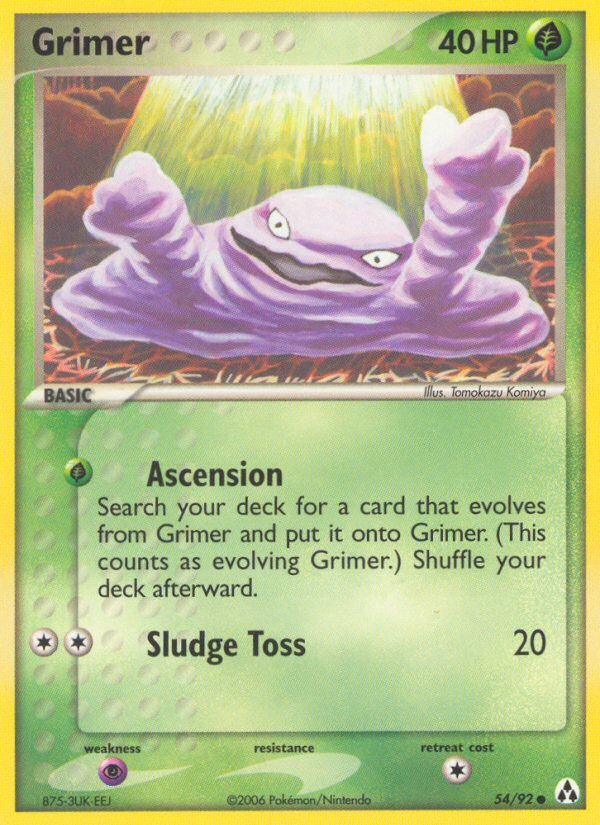 Grimer (54/92) [EX: Legend Maker] | Tables and Towers