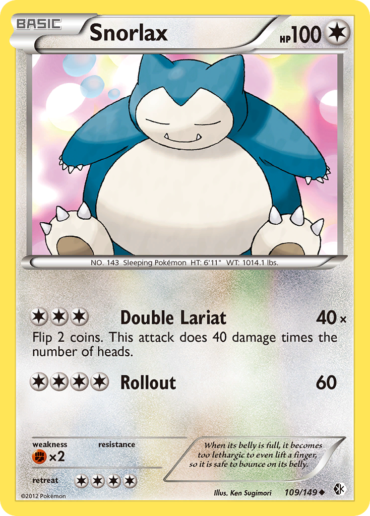 Snorlax (109/149) [Black & White: Boundaries Crossed] | Tables and Towers