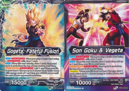 Son Goku & Vegeta // Gogeta, Fateful Fusion (BT12-122) [Vicious Rejuvenation] | Tables and Towers