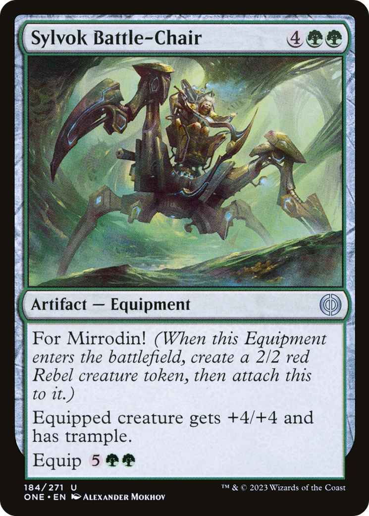 Sylvok Battle-Chair [Phyrexia: All Will Be One] | Tables and Towers