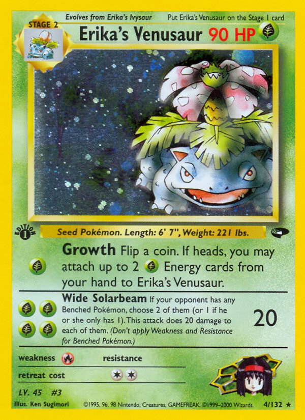 Erika's Venusaur (4/132) [Gym Challenge 1st Edition] | Tables and Towers