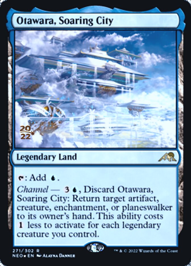 Otawara, Soaring City [Kamigawa: Neon Dynasty Prerelease Promos] | Tables and Towers