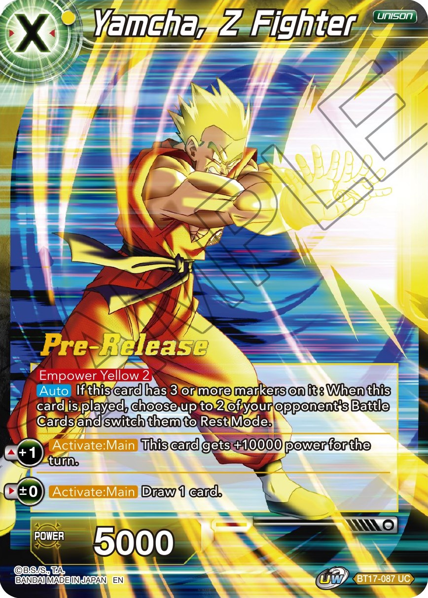 Yamcha, Z Fighter (BT17-087) [Ultimate Squad Prerelease Promos] | Tables and Towers