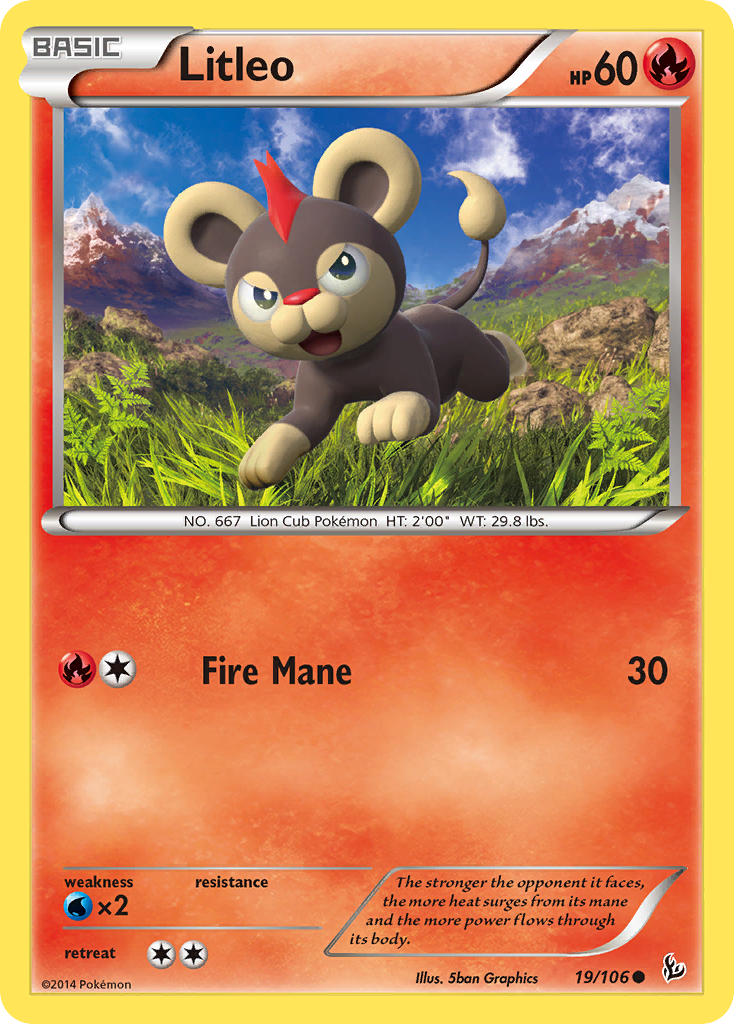 Litleo (19/106) [XY: Flashfire] | Tables and Towers