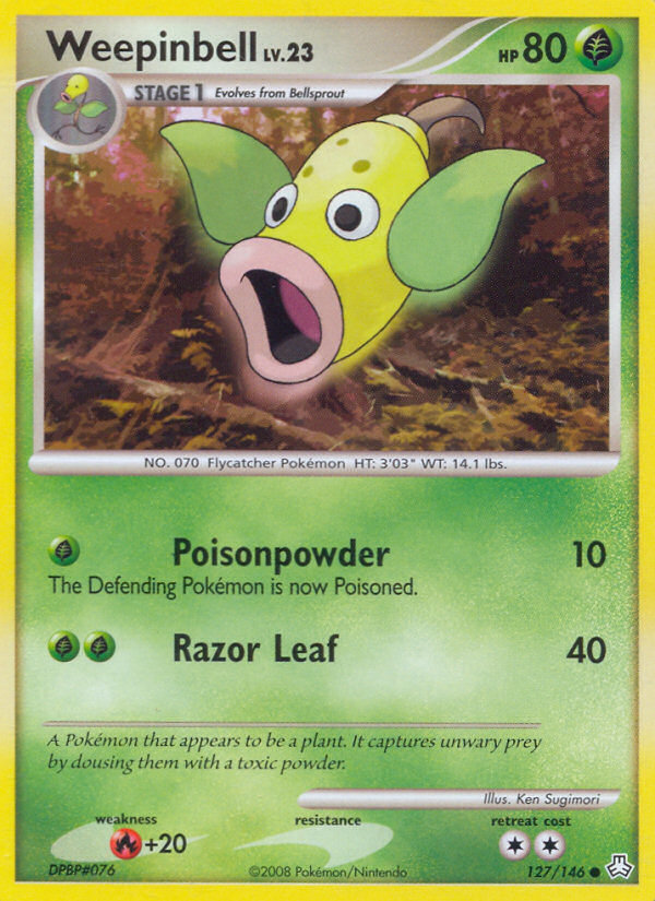 Weepinbell (127/146) [Diamond & Pearl: Legends Awakened] | Tables and Towers