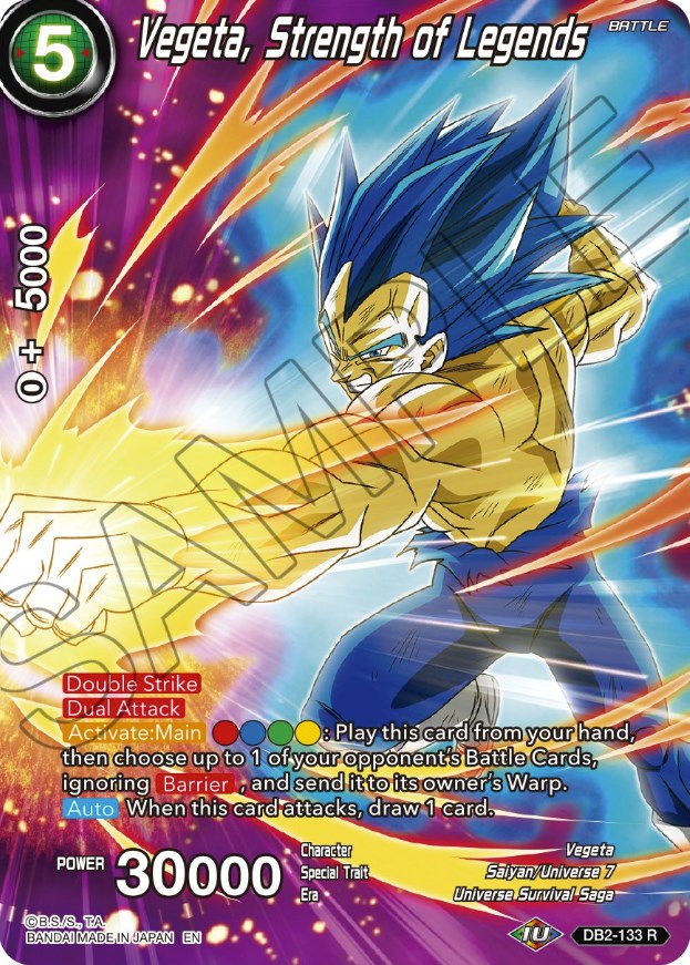 Vegeta, Strength of Legends (DB2-133) [Theme Selection: History of Vegeta] | Tables and Towers