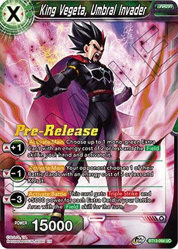 King Vegeta, Umbral Invader (BT13-064) [Supreme Rivalry Prerelease Promos] | Tables and Towers