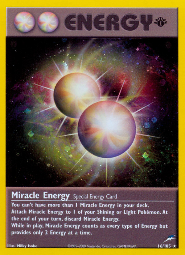 Miracle Energy (16/105) [Neo Destiny 1st Edition] | Tables and Towers